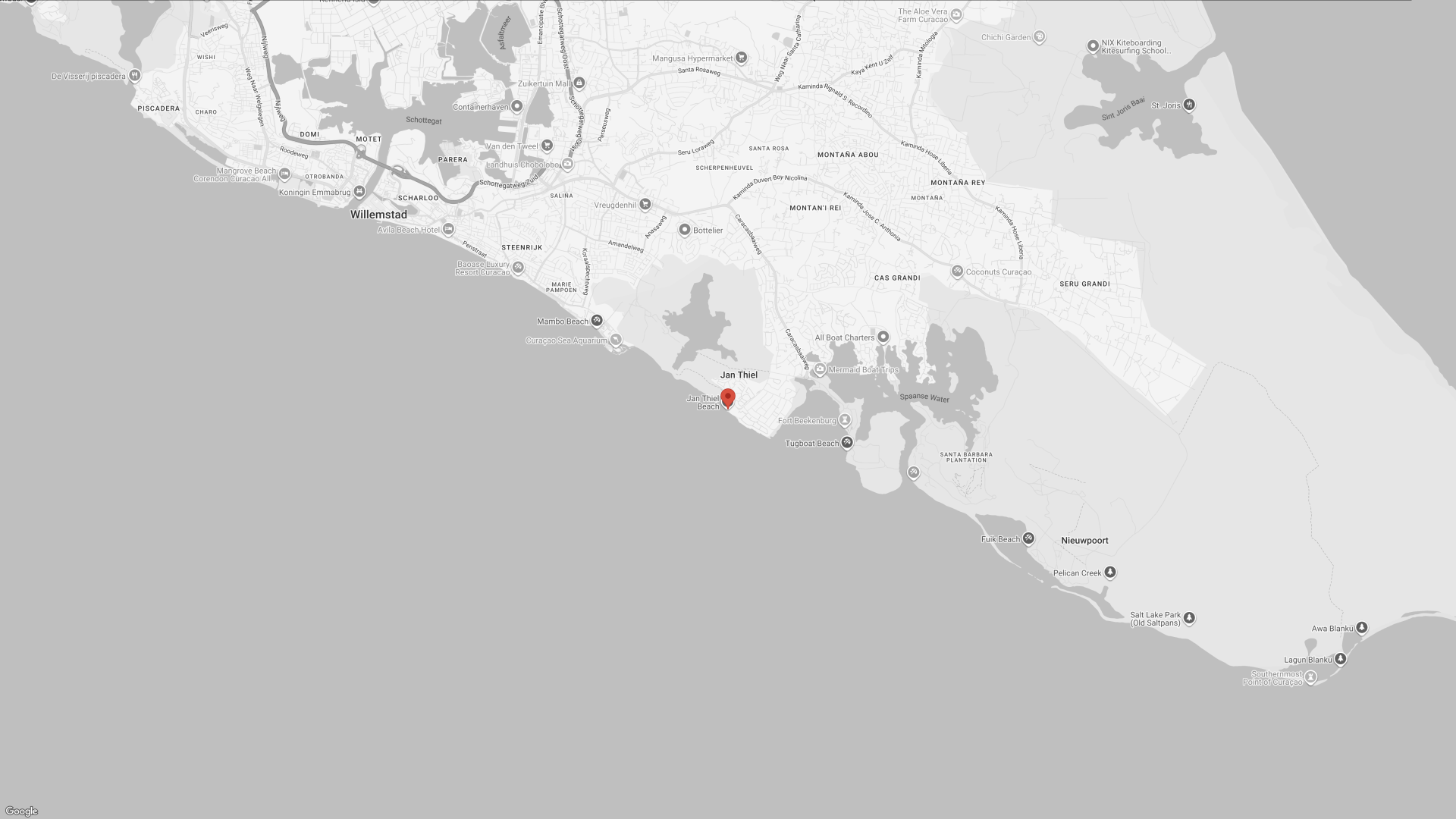 Bougainville jan thiel beach plattegrond